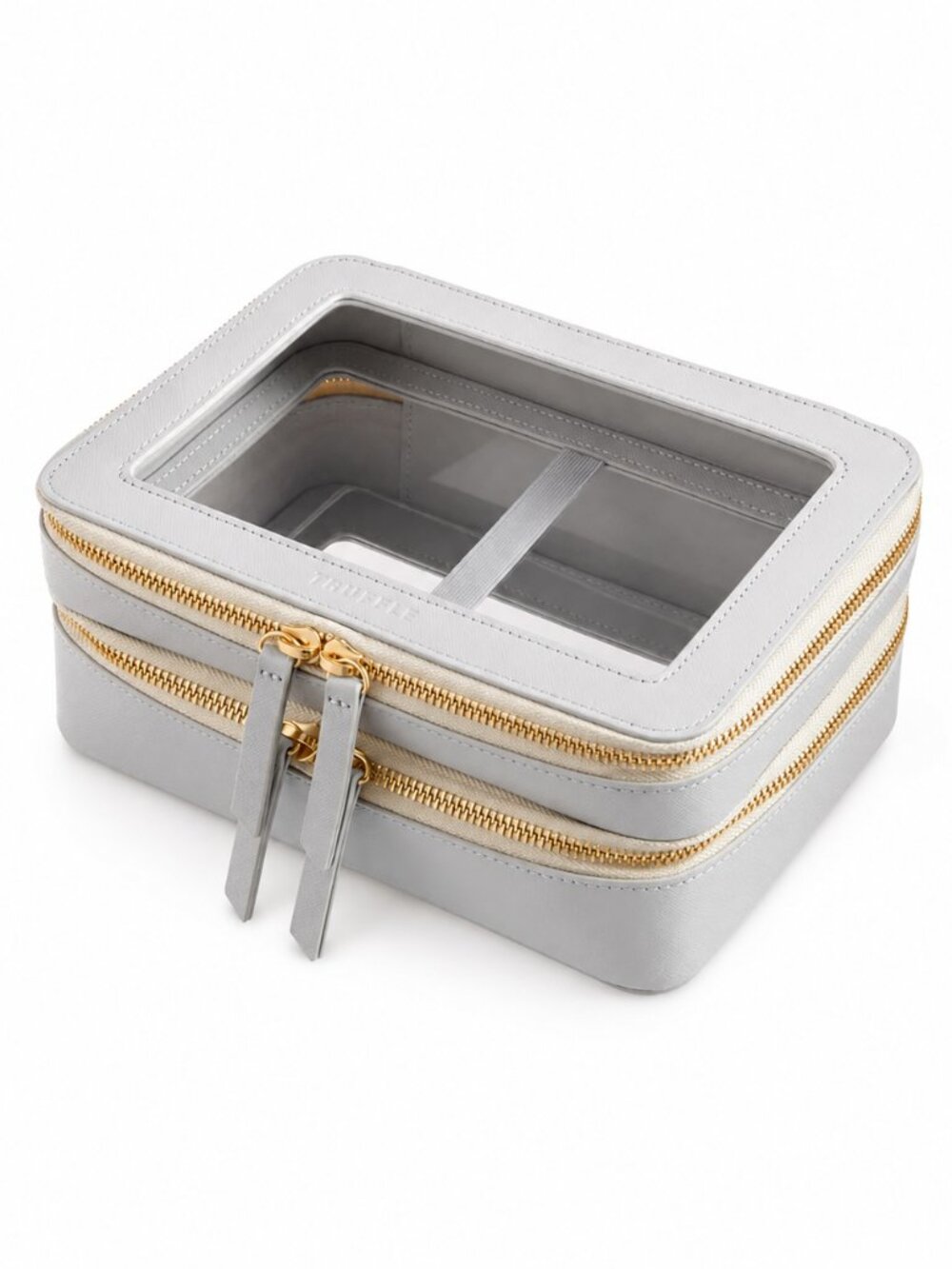 Truffle Clarity Jumbo Jetset Case in Dove Grey Gray - New in Package